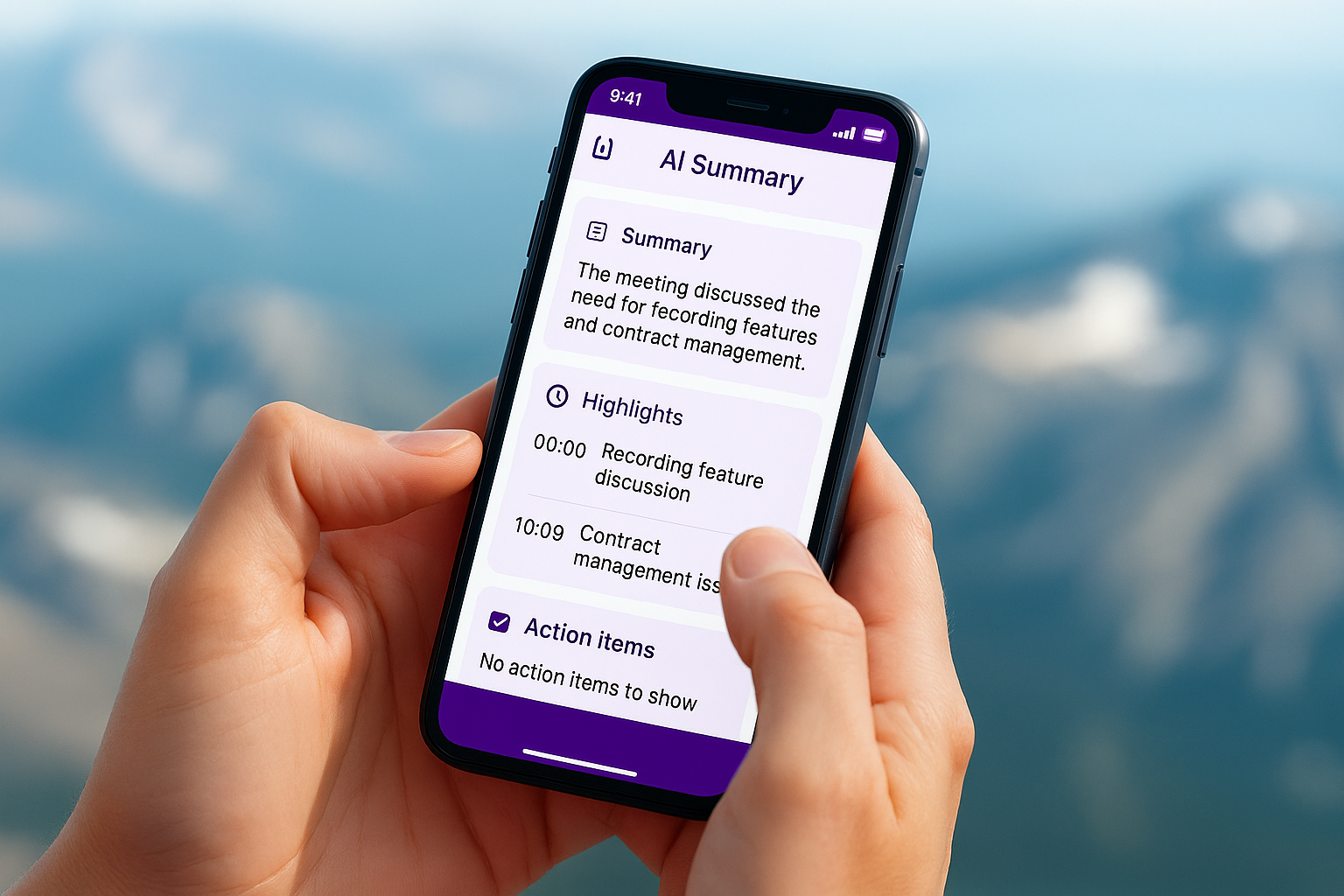 AI automatic summary